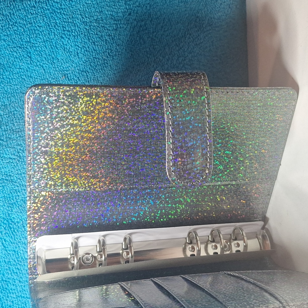 A6 Personal Notebook Binder - Binder 6 Ring, A6 Planner, Silver Rings - Picture 4 of 10